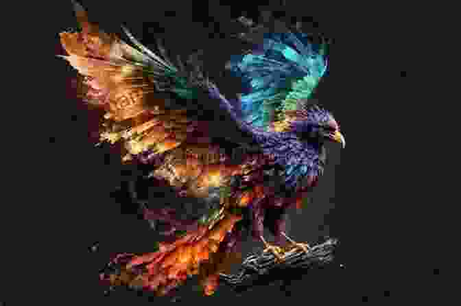 A Majestic Phoenix, Its Wings Spread Wide, Soars Through A Vibrant Tapestry Of Colors, Representing The Threads Of The Moirae That Weave The Destiny Of Hunted Fate Hunted Fate (Threads Of The Moirae 3)