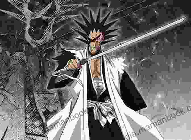 Kenpachi Zaraki, The Formidable Captain Of Squad 11, Engaged In A Ferocious Battle With Nnoitra Gilga, The Quinto Espada. Bleach Vol 28: Baron S Lecture Full Course