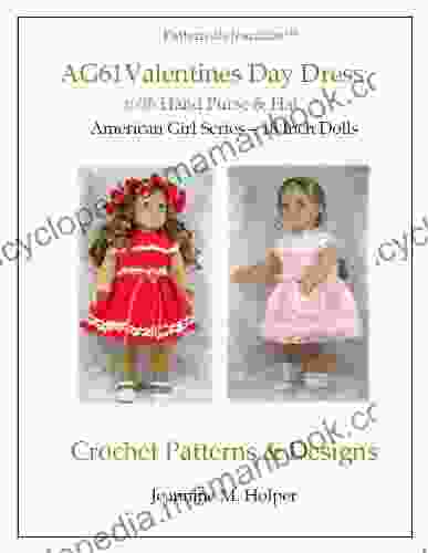 American Girl Valentines Day Dress Crochet Pattern (Patterns By Jeannine)